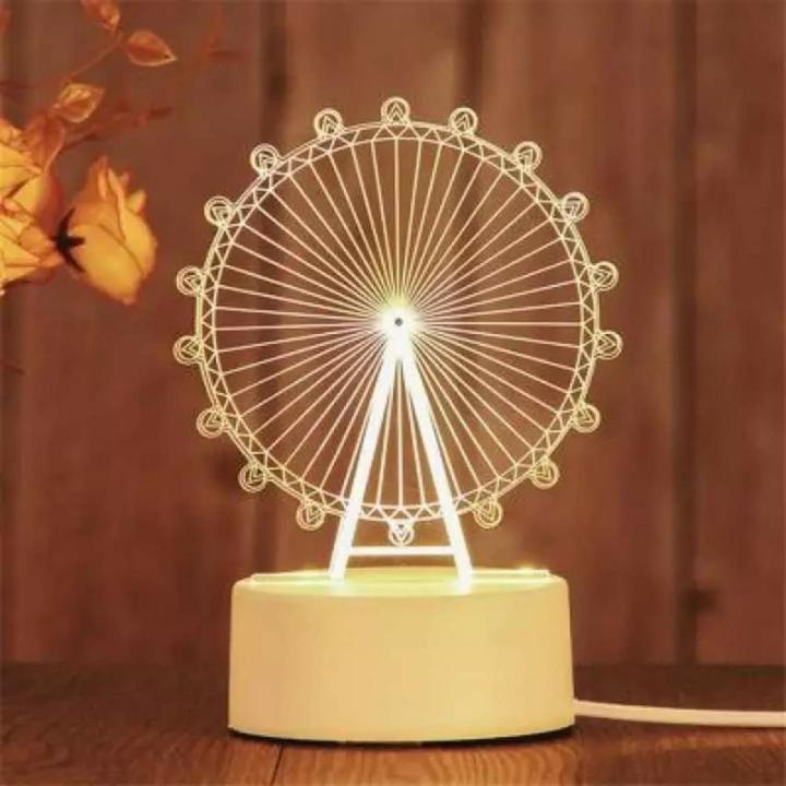 Ferris Wheel Creative Table Desk Warm White Acrylic Light