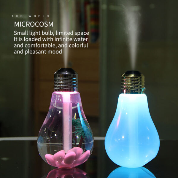 Old Style Bulb Intelligent Ultrasonic Air Purifier Humidifier