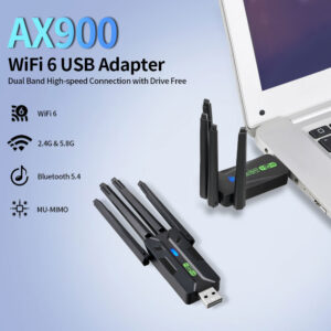 Wi-Fi 6 Dual-Band Wireless Network Card + Bluetooth Adapter